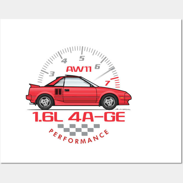 4A-GE-Red Wall Art by JRCustoms44